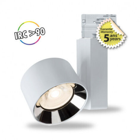 WHAO IRC90 SPOT SUR RAIL BLC 20W 3000K 5ANS MIIDEX VISION-EL 83540