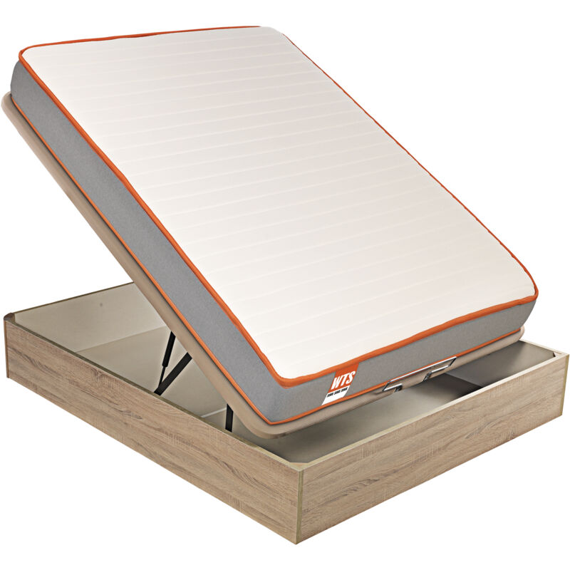 

What The Sleep!zzzz - What The Sleep I Pack colchón sostenible HR con visco y canapé natural gran capacidad I Entrega, montaje dentro del domicilio y