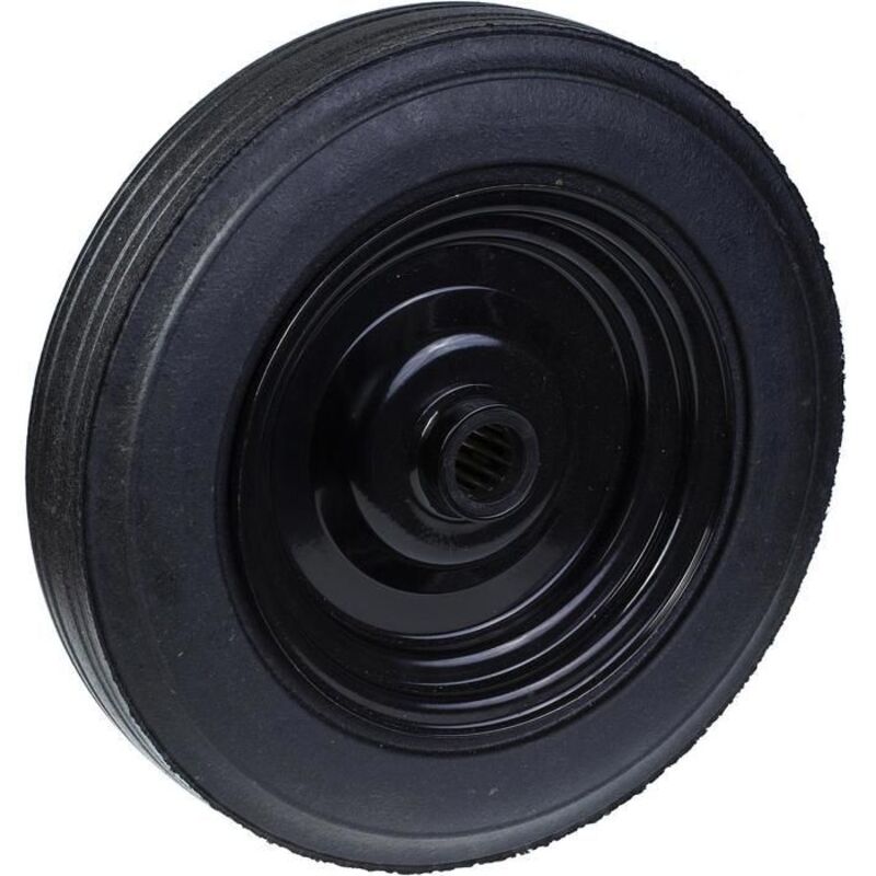 Wheel - 400mm 16 - Black - Chemical Resistance - Pressed Steel - Rubber