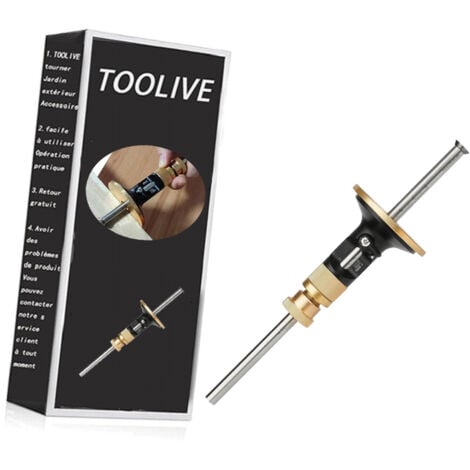 DONTODENT Wheel Marking Gauge Kit Woodworking Marking Scriber Wood Marking Tools With Graduated Metric Imperial Ruler Roll Stop Head Solid Metal Marker Tool For Carpenter