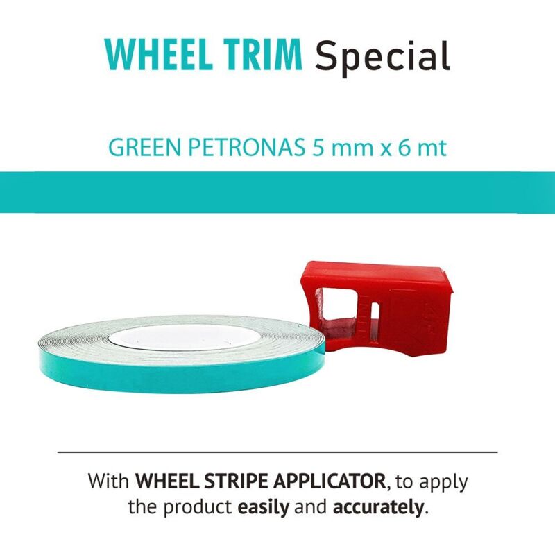Wheel Trim Special 5 mm con Applicatore - Colore: VERDE PETRONAS