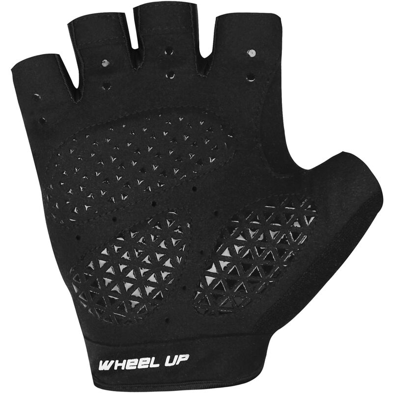 

Summer Sun Protection Medio dedo Guantes deportivos Ciclismo Absorcion de golpes Antideslizante Ciclismo Guantes de fitness,Negro, XL - Wheel Up