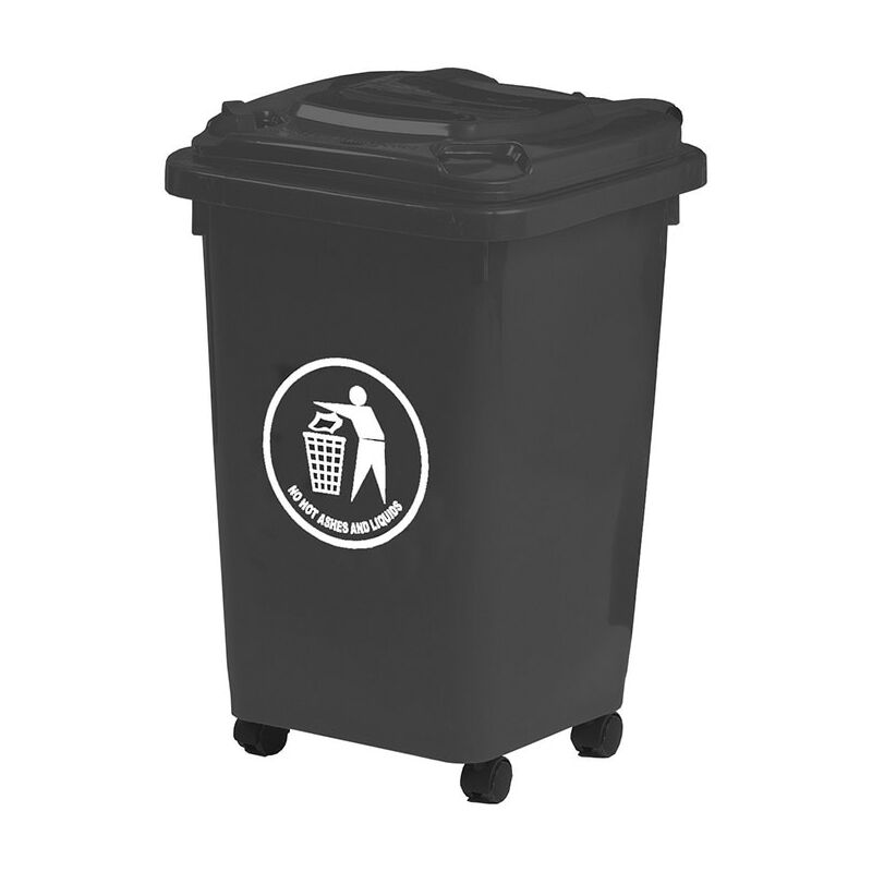 GPC LWB50Y Grey Wheelie Bin - 50 Litre