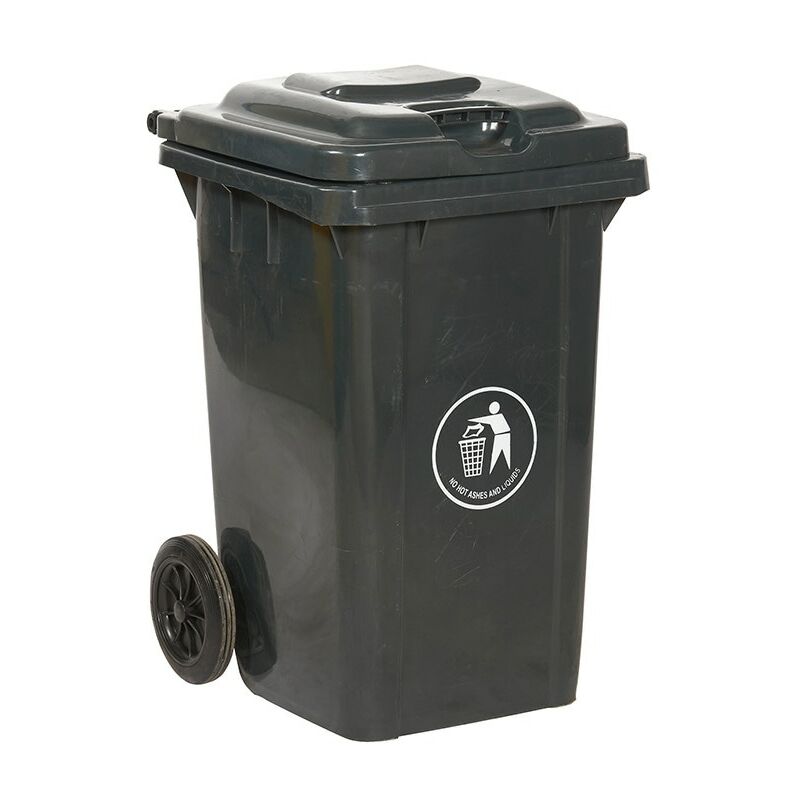 LWB80Y Grey Wheelie Bin - 80 Litre - GPC