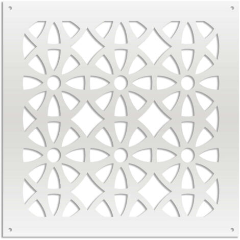 WHEELS - Pannello in PVC traforato - Parasole - Colore: bianco - Misura: 48x48 cm