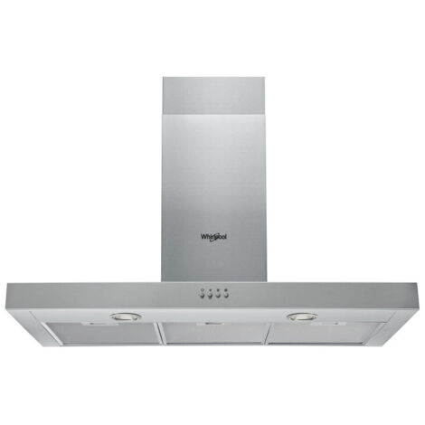 Whirlpool AKR 559/2 IX - Cappa aspirante a parete (canalizzata/ricircolazione, 390 m³/h, 42 Db, alogena, acciaio inox)