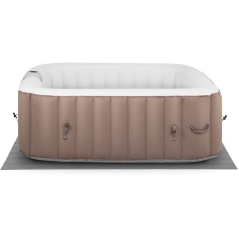 Whirlpool aufblasbar - 900 l - 6 Personen - 130 Düsen - beige/weiß marketingmetakeyword2 marketingmetakeyword3 - Beige, Weiß