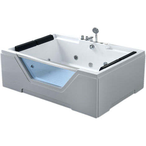 WHIRLPOOL BATH TUB Linda HOT TUB 170x120cm WITH FRONT GLASS