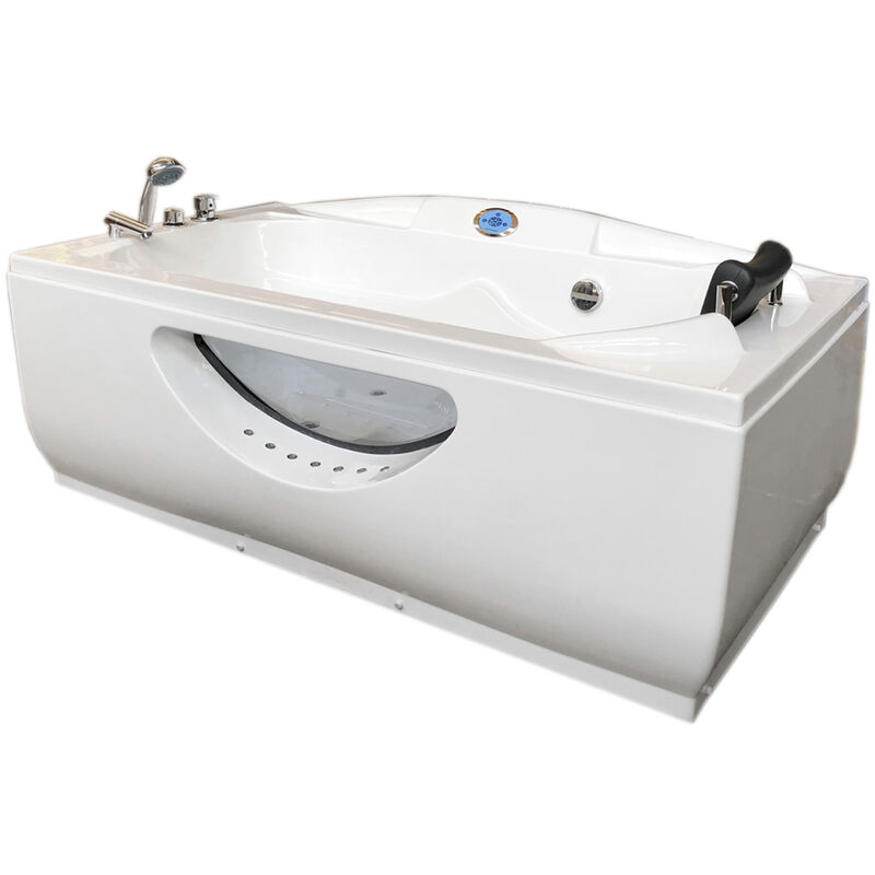 White whirlpool bathtub 170 x 90 cm 2 people - Paris