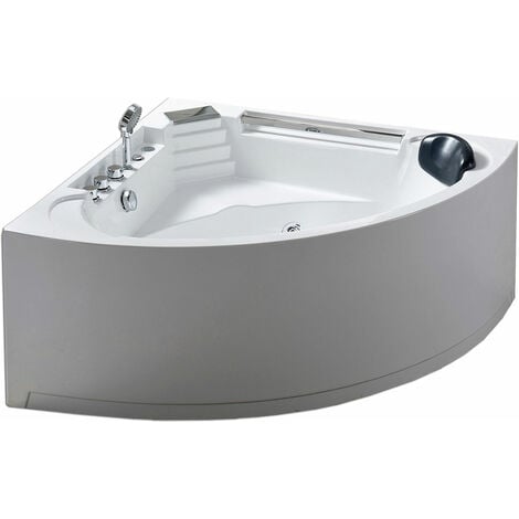 Whirlpool bathtub white for 1 person 135 X 135 cm - Daisy