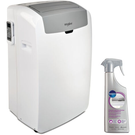 WHIRLPOOL Climatiseur Portable, 9k BTU ou 2,5KW, R290, Cool Only, Blanc, A
