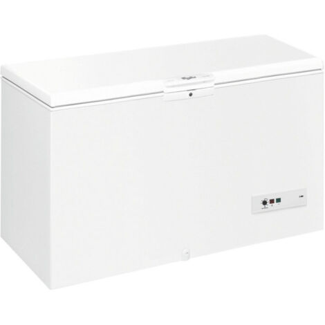 Whirlpool – Congélateur coffre 394 L – Classe E – Niveau sonore 42 dB – Autonomie 45 h – Fonction congélation rapide – 3 paniers inclus - WHM39112
