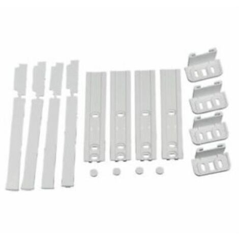Whirlpool – Ensemble glissières de porte pour réfrigérateur et congélateur – Compatible AEG, Ariston, Electrolux, Bauknecht, Brandt – Plastique durable - C00312150