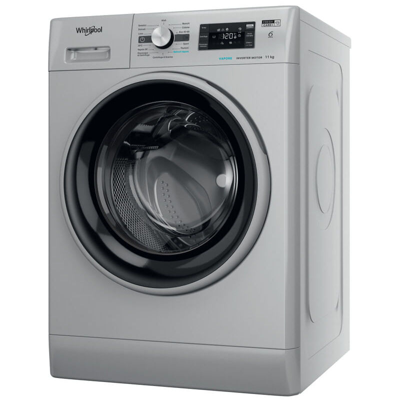 Image of Whirlpool - Lavatrice a libera installazione - ffb 116 silver it. Tipo di carica: Caricamento frontale. Capacità cestello: 11 kg, Classe di