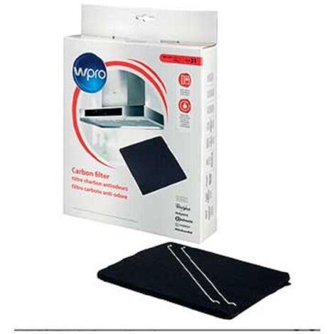 Whirlpool – Filtre à charbon type 31 pour hotte – Dimensions 280 x 245 x 12 mm – Élimine les odeurs et impuretés – Compatible modèles 484000008787, AKR808IX