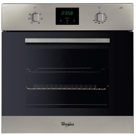WHIRLPOOL Four Multifonction Catalyse 65L Chaleur Tournante Rails Télescopiques - Inox