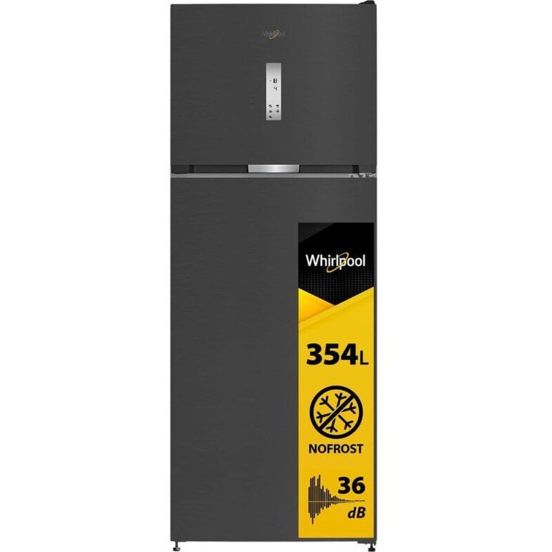 Whirlpool WHD2 6473 X5E Frigorifero Combinato A Libera Installazione, Zen Inverter Technology, Dual No Frost, Tecnologia 6° Senso, Classe D, Nero