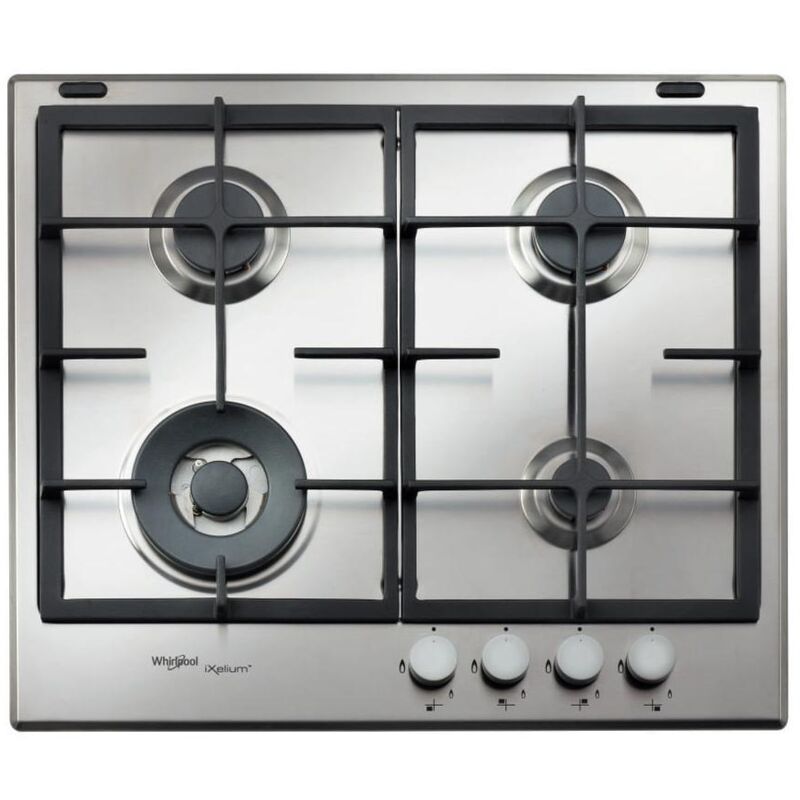 Whirlpool GMR 6422/IXL Acier inoxydable Intégré 59 cm Gaz 4 zone(s)