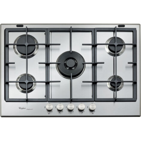Whirlpool GMR 7522/IXL Piano Cottura Acciaio Da Incasso Gas 5 Fornelli