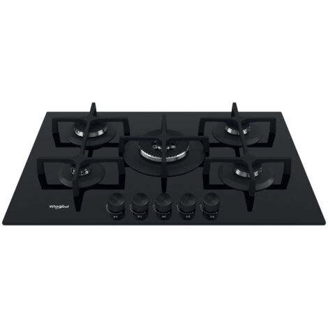 Whirlpool GOA 7523/NB1 Schwarz Integriert 73 cm Gaskochfeld 5 Zone(n)