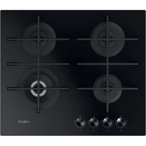 Whirlpool GOWL 628/NB. Colore del prodotto: Nero, Posizionamento dell'apparecchio: Da incasso, Dimensione della larghezza del piano cottura: 59 cm. Bruciatore piccolo: 1000 W, Bruciator... - GOWL628NB