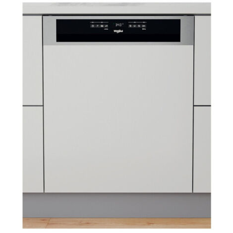 Whirlpool – Lave-vaisselle encastrable 60 cm 14 couverts – Classe B – 41 dB – Consommation 9,5 L/cycle – Affichage temps restant – Départ différé 1-24h
