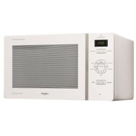 Whirlpool – Micro-ondes à poser 800W – Capacité 25L – 7 niveaux de puissance – Émission d'ondes 3D pour réchauffage uniforme