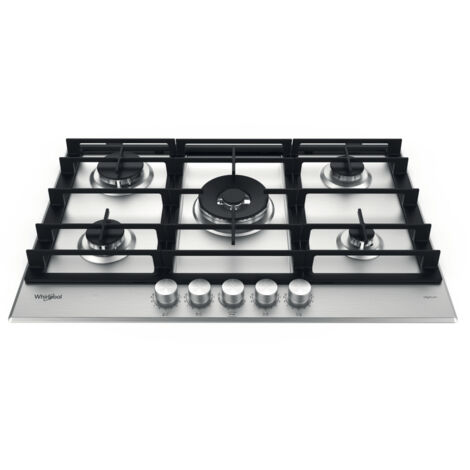 Whirlpool Piano cottura a gas - GMWL 758/IXL. Colore del prodotto: Acciaio inox, Posizionamento dell'apparecchio: Da incasso, Dimensione della larghezza del piano cottura: 73 cm. Tipo ... - GMWL758IXL