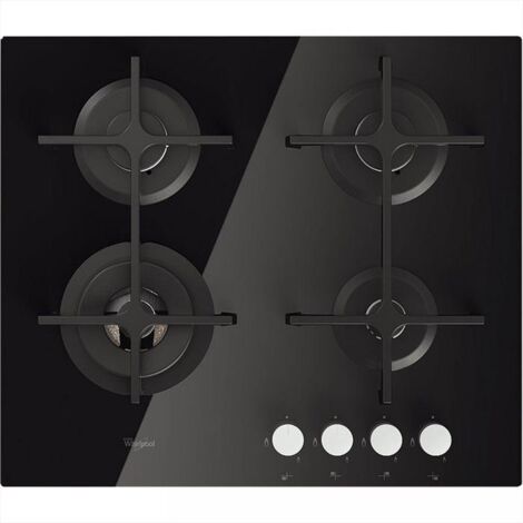 Whirlpool Piano Cottura GOA6423 / NB a Gas 4 Fuochi Gas Colore Nero Serie Ambient