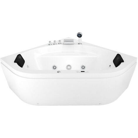 Whirlpool Pool Badewanne Eckwanne Wanne W20H 140x140cm passive Schlauch-Reinigung