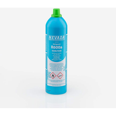 Whirlpool – Réfrigérant R600A Isobutane 420 g – Pour appareils électroménagers – Écologique et performant – Remplacement de gaz réfrigérant