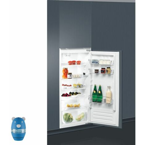 WHIRLPOOL réfrigérateur frigo intégrable simple porte 209L Froid brassé 6eme sens - Blanc