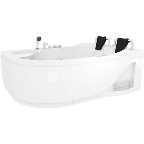 Whirlpool Topausstattung Pool Badewanne Eckwanne Wanne W23H-TH-L 182x120cm