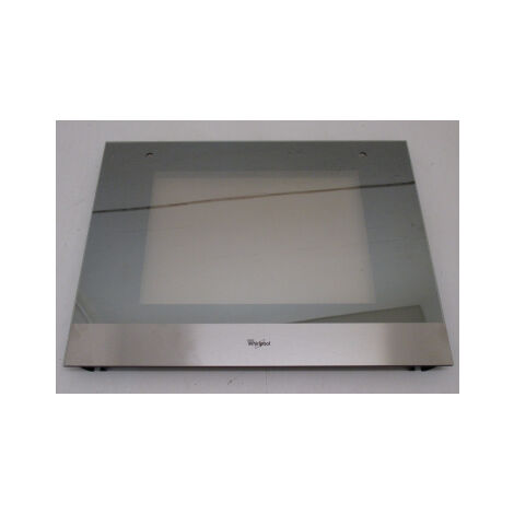 Whirlpool – Vitre extérieure et support pour four – Compatible modèles AKP 250/IX, 253/IX5 – Performance optimale – 481010599902