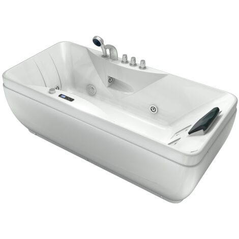 Whirlpool Vollausstattung Pool Badewanne Wanne W49H-PR 170x80cm mit Heizung