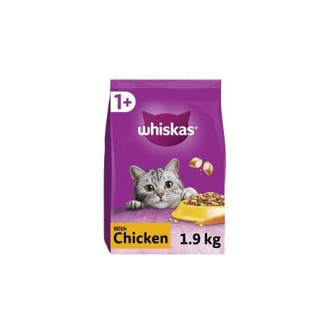 Whiskas 1+ Chicken Adult Dry Cat Food - 1.9kg - 811935
