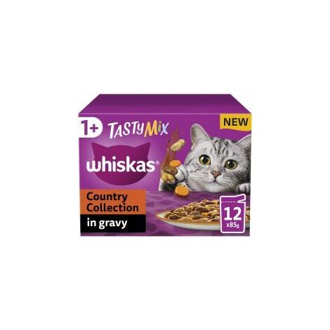 Whiskas 1+ Country Collection Mix Adult Wet Cat Food Pouch i - 85g - 811924