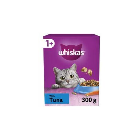 Whiskas 1+ Tuna Adult Dry Cat Food - 300g - 812237