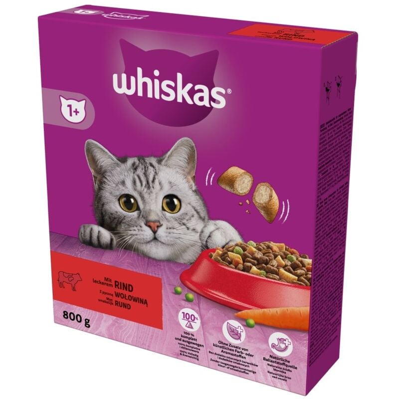 Whiskas - au délicieux bœuf - croquettes pour chat - 800g