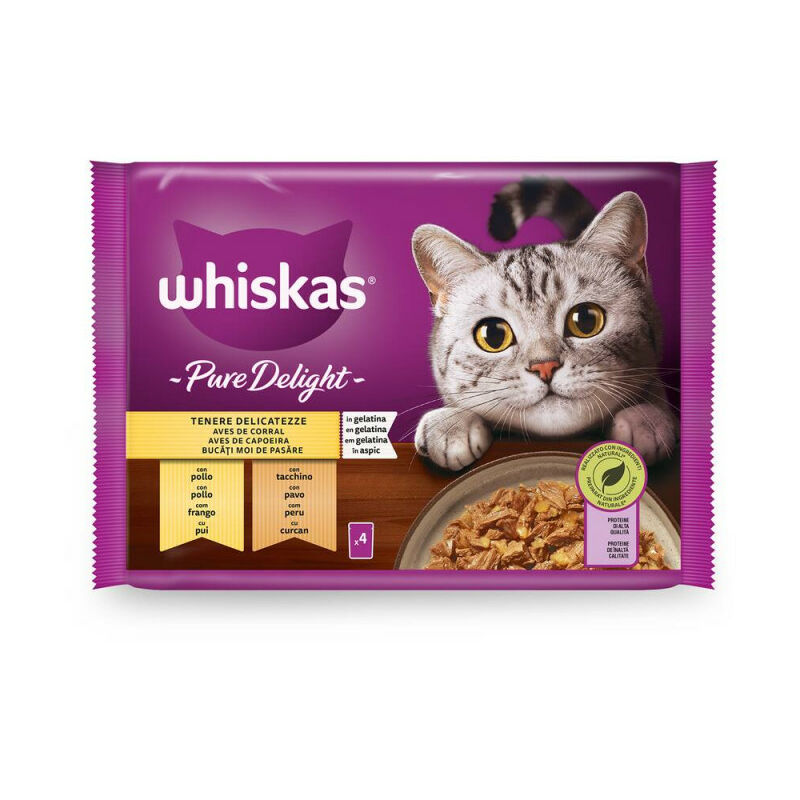 

Whiskas Casserole Aves 4X85Gr