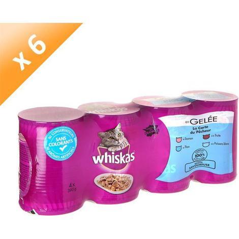 Whiskas Gelee Aux Poissons Pour Chat 4 X 390 G X6