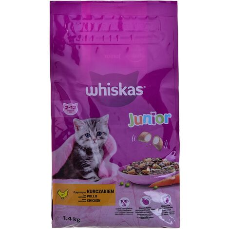 WHISKAS Croquettes pour chat 1+ stérile avec poulet 14kg