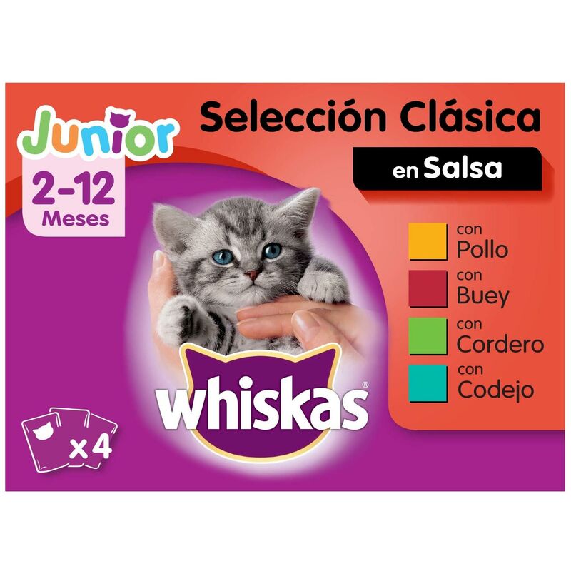 

Multi Junior Selec Carnes 4x100gr - Whiskas