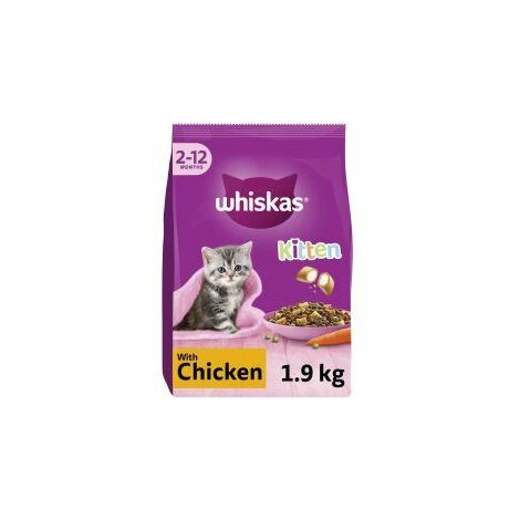 Whiskas Kitten Chicken Dry Cat Food - 1.9kg - 811937