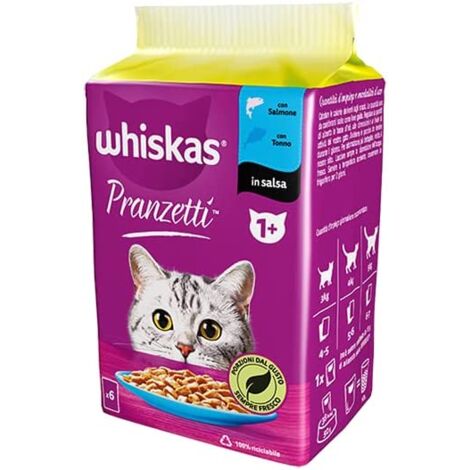 Whiskas Pranzetti +1 Pesce 6 x 50gr