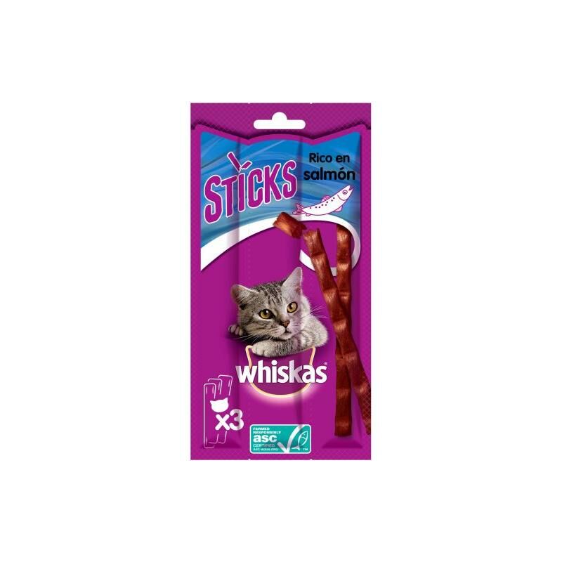 

Whiskas Stick Salmon 18gr Premio para gatos