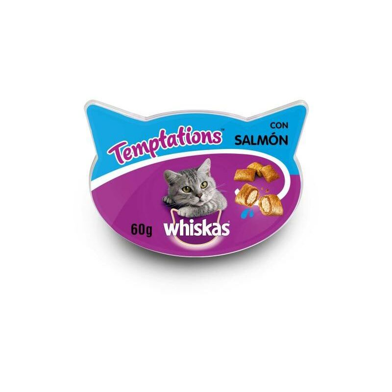 

Temptations Salmón 60gr Premio para gatos - Whiskas