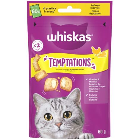 Whiskas Temptations Snack 60gr Pollo e Formaggio