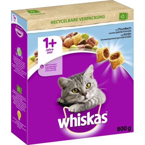 Whiskas Trockenfutter 1+ mit Thunfisch 800 g