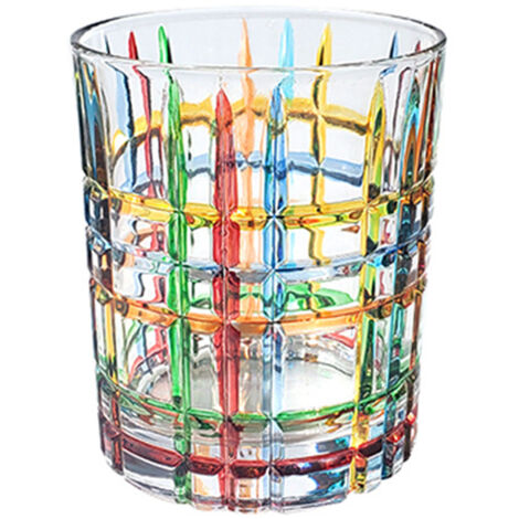 Whiskey Glass Painted Crystal Glass